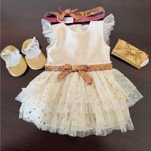 American Girl “All that Glitters” dress set - EUC - for 18” doll
